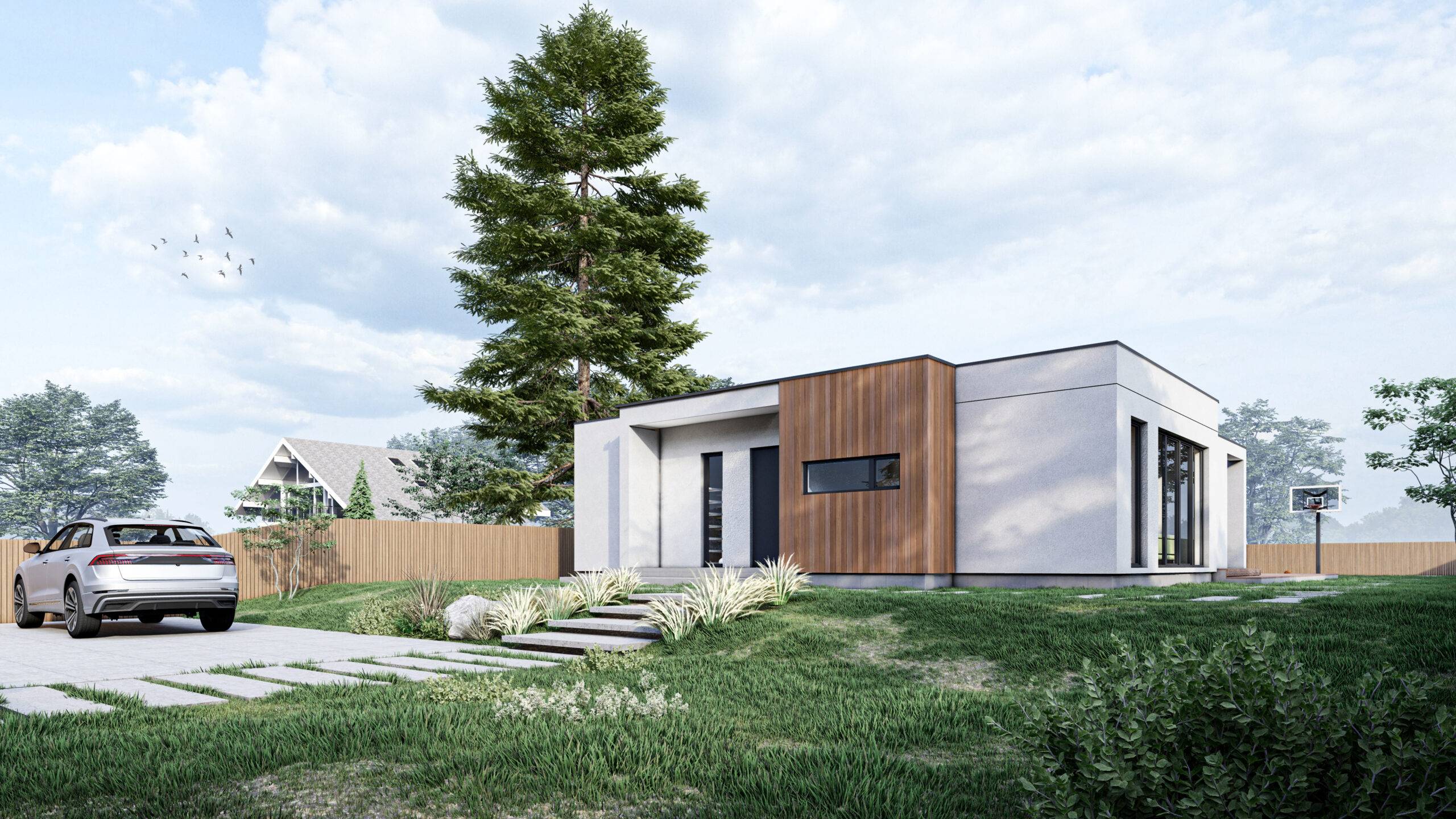 A house made of SIP panels, 112.7 sq.m.