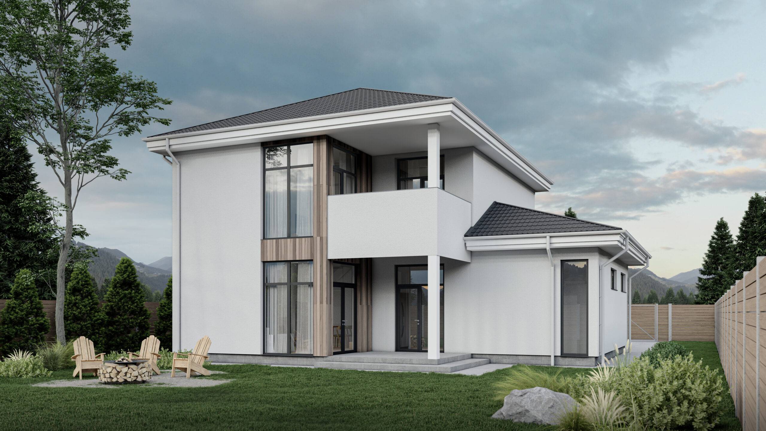 A house made of SIP panels, 180 sq.m.