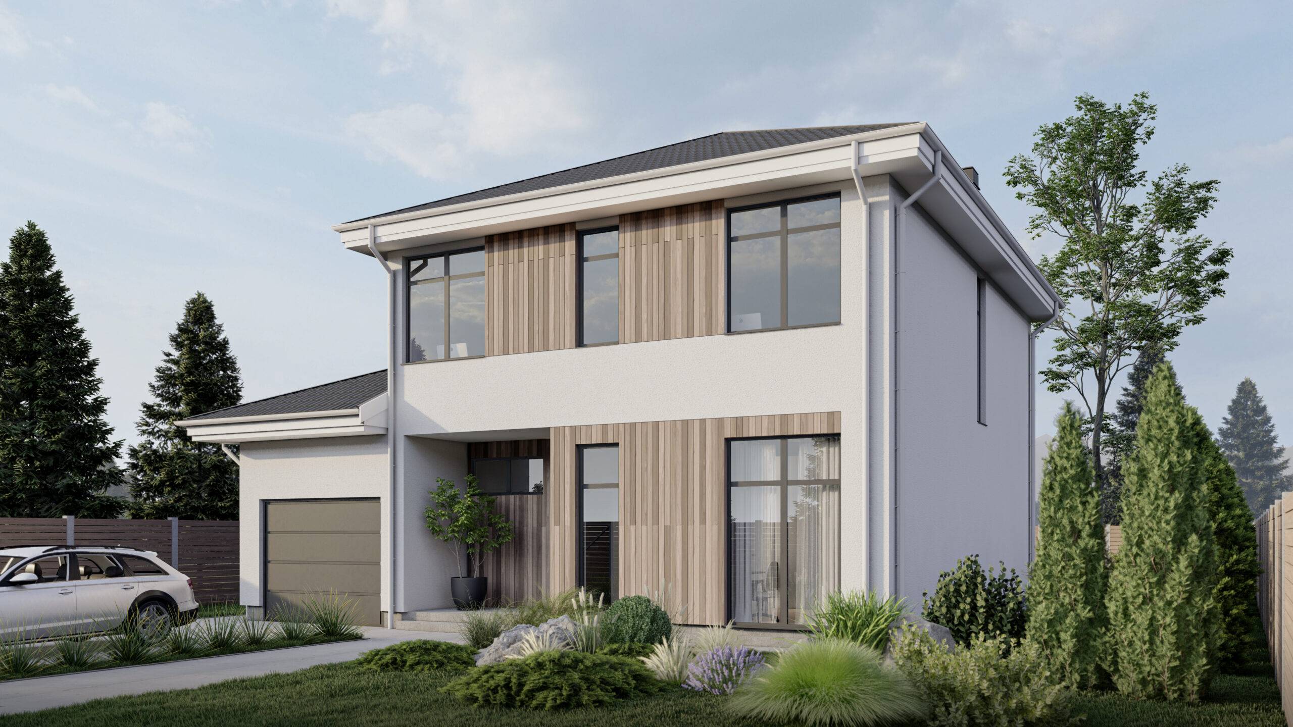 A house made of SIP panels, 180 sq.m.