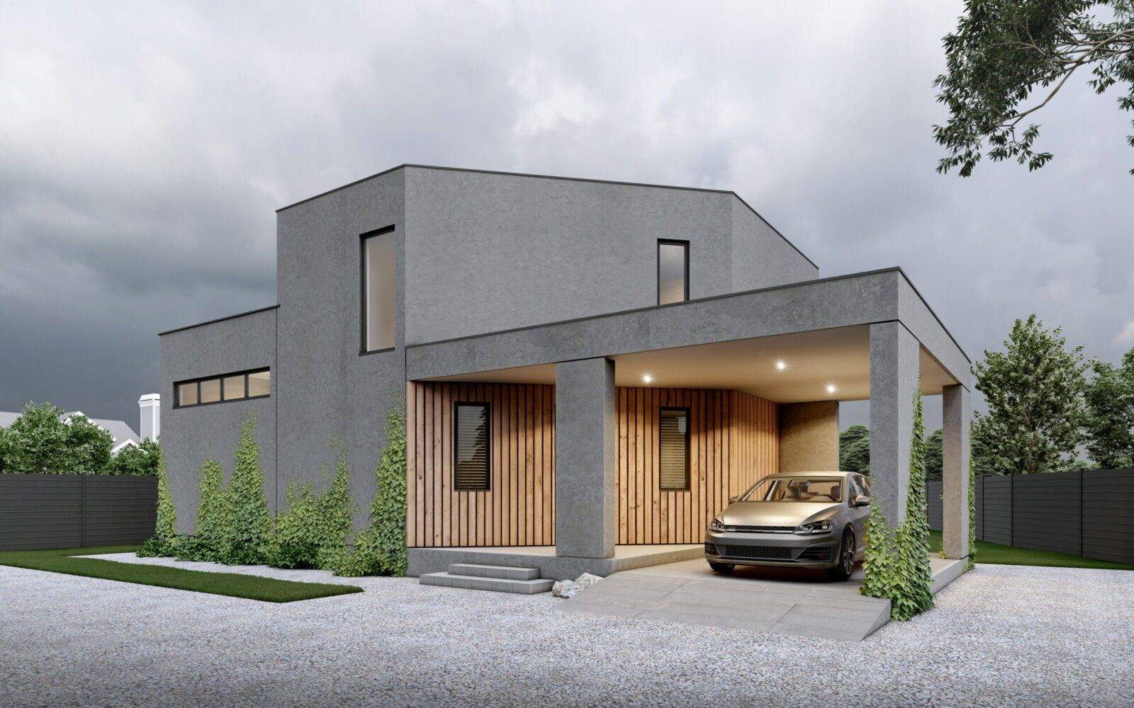 A house made of SIP panels, 111 sq.m