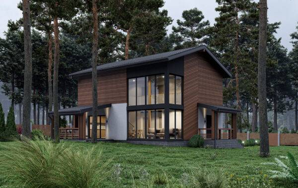 A house made of SIP panels, 147 sq.m.