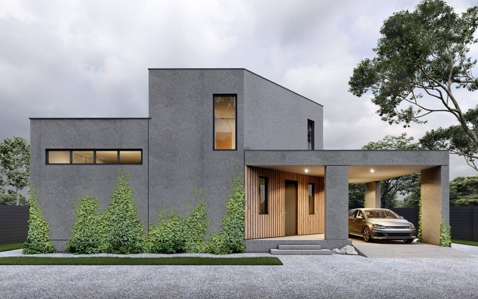 A house made of SIP panels, 111 sq.m