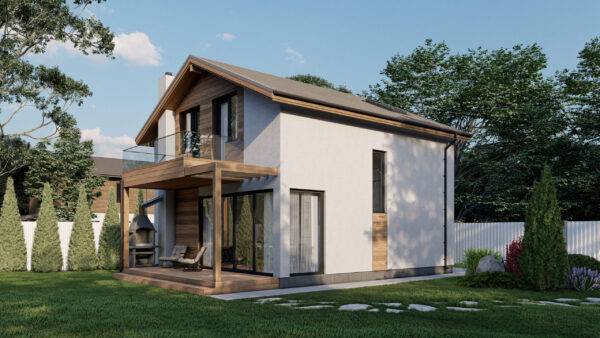 A house made of SIP panels, 108 sq.m.