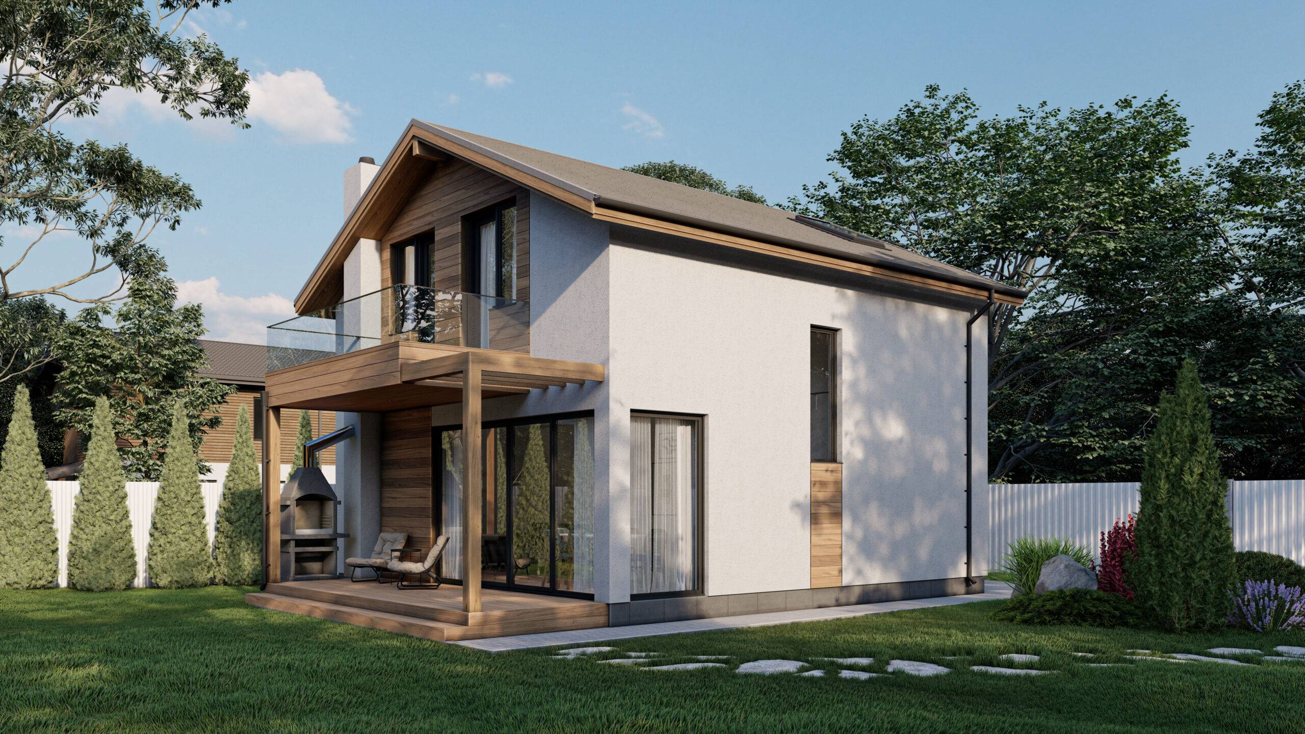 A house made of SIP panels, 108 sq.m.