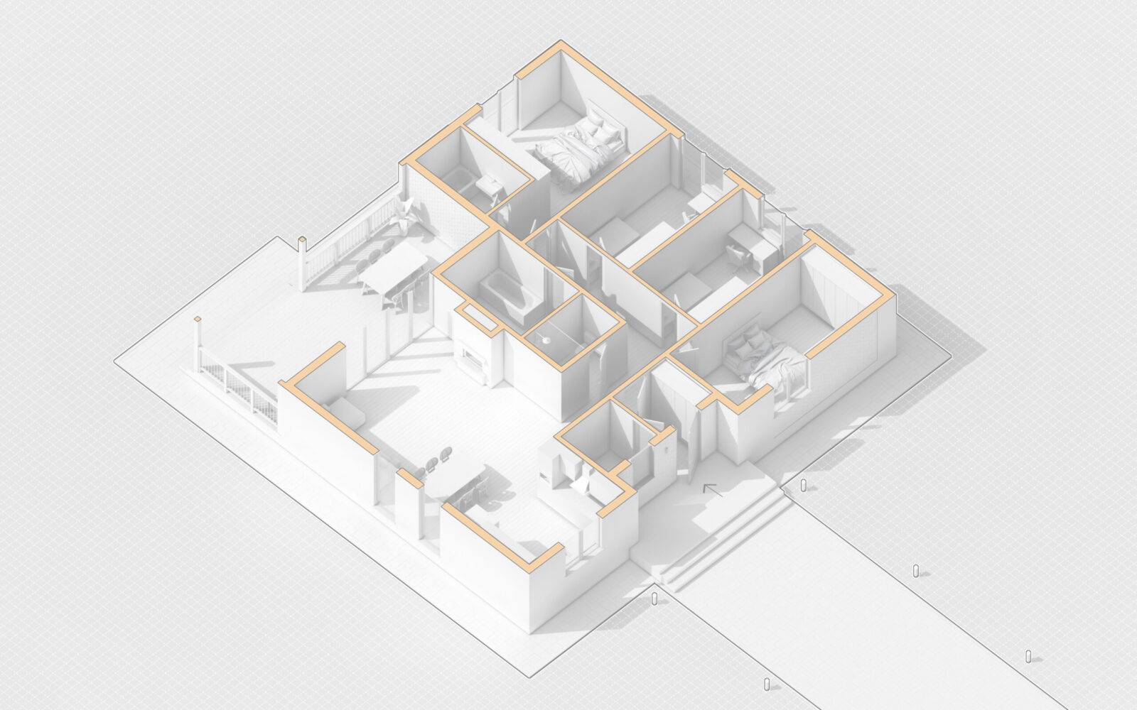 Complete set of the house: